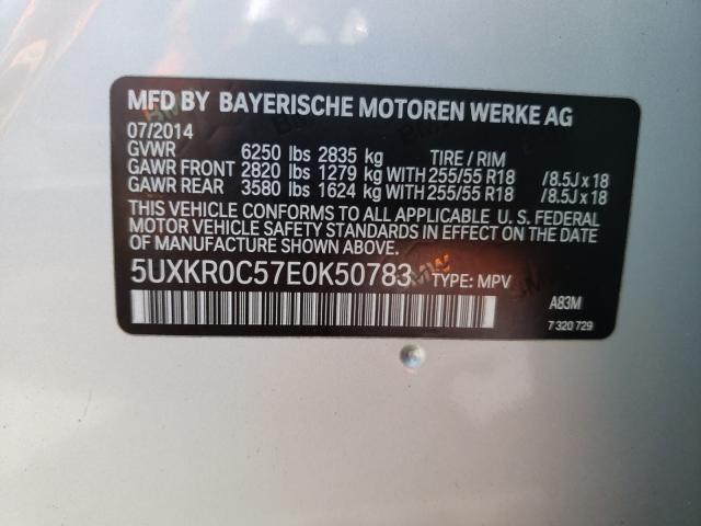 Photo 9 VIN: 5UXKR0C57E0K50783 - BMW X5 XDRIVE3 