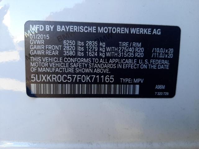 Photo 12 VIN: 5UXKR0C57F0K71165 - BMW X5 