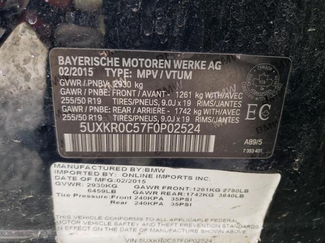 Photo 12 VIN: 5UXKR0C57F0P02524 - BMW X5 XDRIVE3 