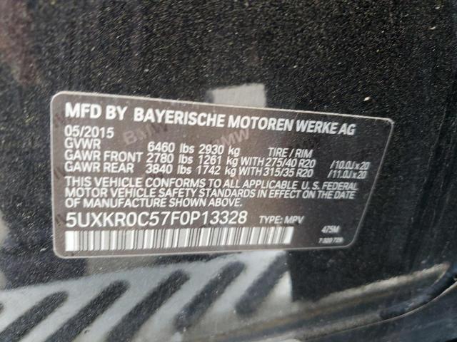 Photo 12 VIN: 5UXKR0C57F0P13328 - BMW X5 XDRIVE3 