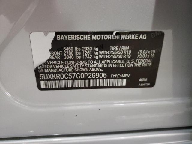 Photo 12 VIN: 5UXKR0C57G0P26906 - BMW X5 XDRIVE3 