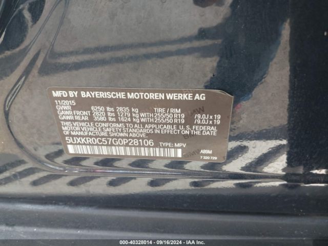 Photo 8 VIN: 5UXKR0C57G0P28106 - BMW X5 