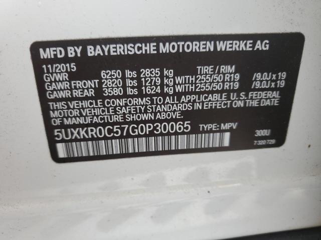 Photo 12 VIN: 5UXKR0C57G0P30065 - BMW X5 XDRIVE3 