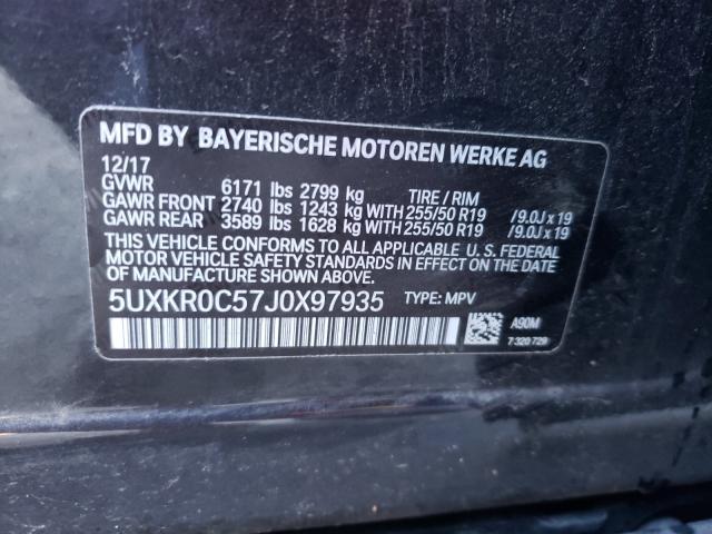 Photo 9 VIN: 5UXKR0C57J0X97935 - BMW X5 XDRIVE3 