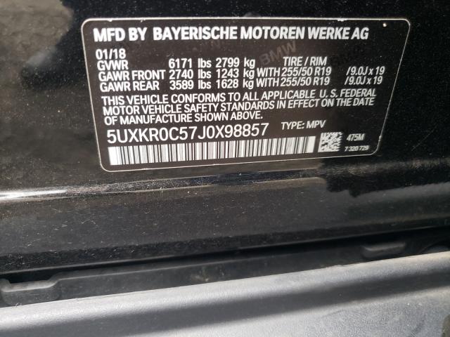 Photo 9 VIN: 5UXKR0C57J0X98857 - BMW X5 