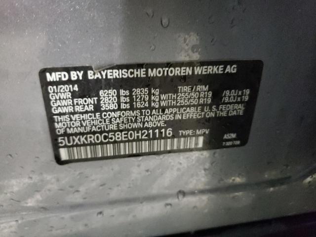 Photo 11 VIN: 5UXKR0C58E0H21116 - BMW X5 XDRIVE3 