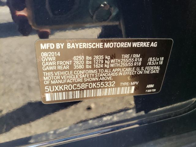 Photo 9 VIN: 5UXKR0C58F0K55332 - BMW X5 XDRIVE3 