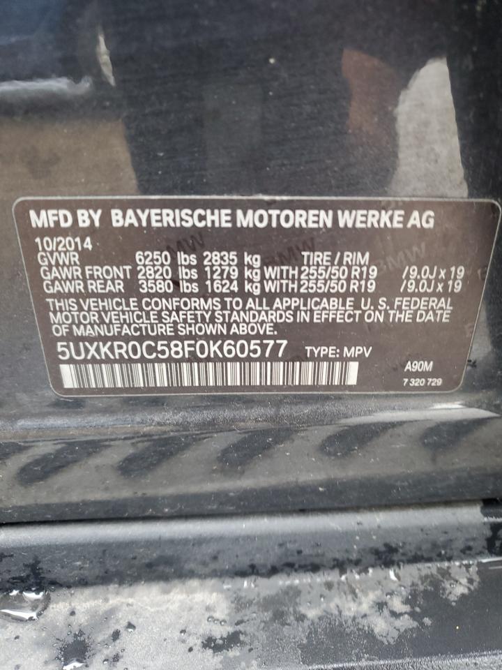 Photo 11 VIN: 5UXKR0C58F0K60577 - BMW X5 