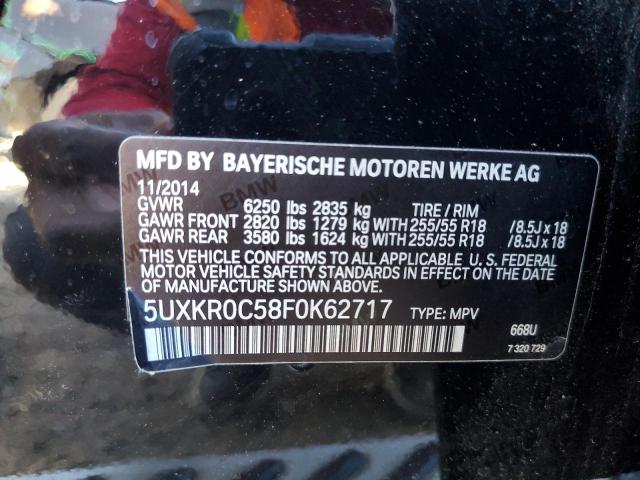 Photo 11 VIN: 5UXKR0C58F0K62717 - BMW X5 XDRIVE3 