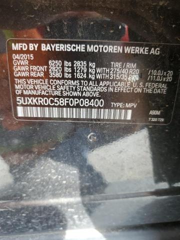 Photo 12 VIN: 5UXKR0C58F0P08400 - BMW X5 XDRIVE3 