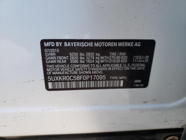 Photo 9 VIN: 5UXKR0C58F0P17095 - BMW X5 XDRIVE3 