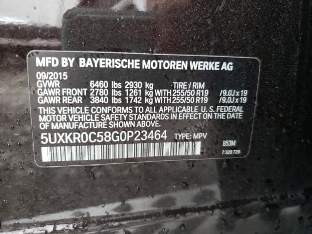 Photo 9 VIN: 5UXKR0C58G0P23464 - BMW X5 XDRIVE3 