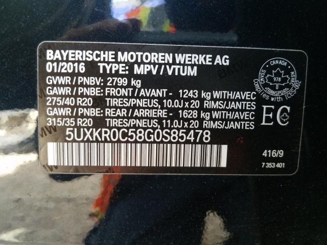 Photo 9 VIN: 5UXKR0C58G0S85478 - BMW X5 