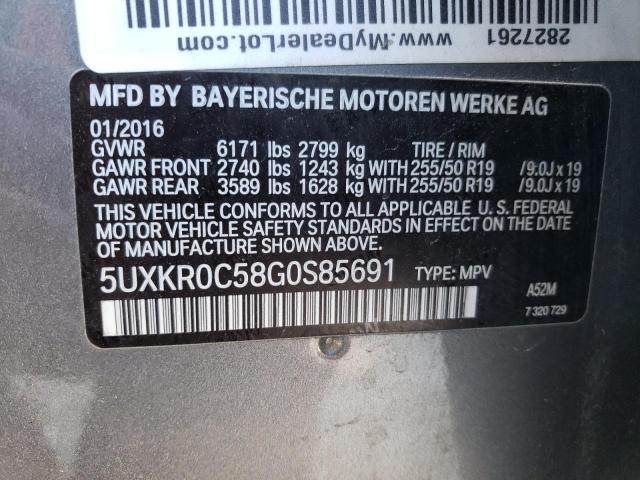 Photo 12 VIN: 5UXKR0C58G0S85691 - BMW X5 XDRIVE3 