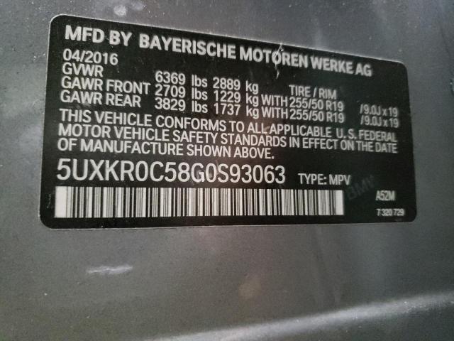 Photo 9 VIN: 5UXKR0C58G0S93063 - BMW X5 XDRIVE3 