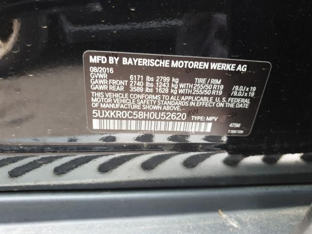 Photo 9 VIN: 5UXKR0C58H0U52620 - BMW X5 XDRIVE3 