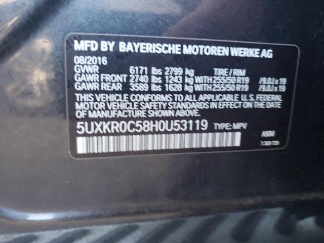 Photo 11 VIN: 5UXKR0C58H0U53119 - BMW X5 XDRIVE3 