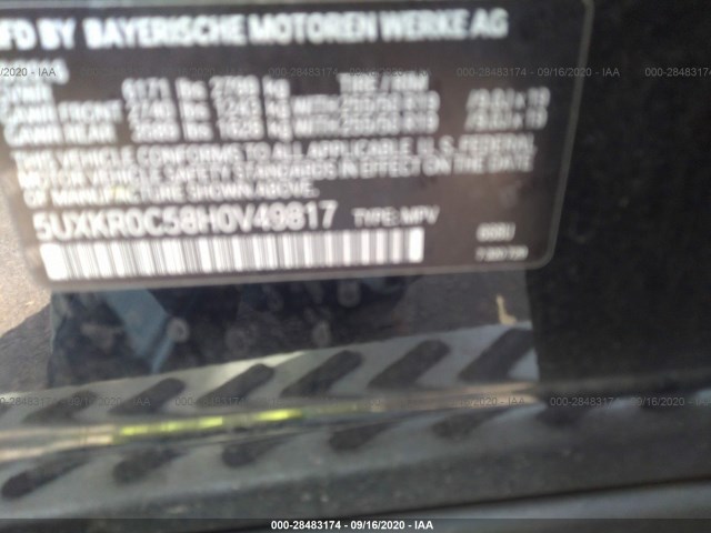 Photo 8 VIN: 5UXKR0C58H0V49817 - BMW X5 