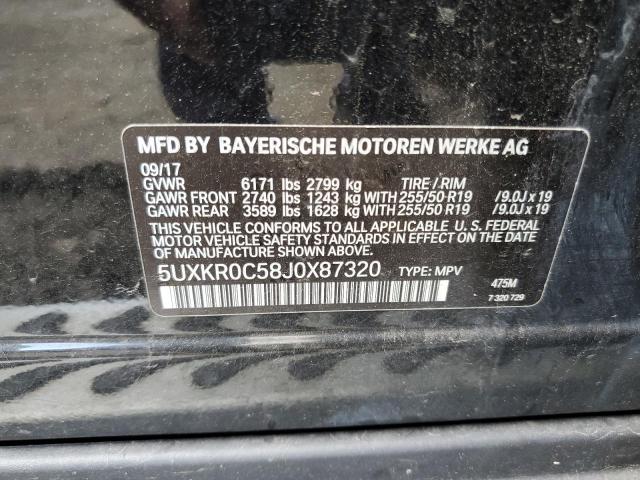 Photo 9 VIN: 5UXKR0C58J0X87320 - BMW X5 XDRIVE3 