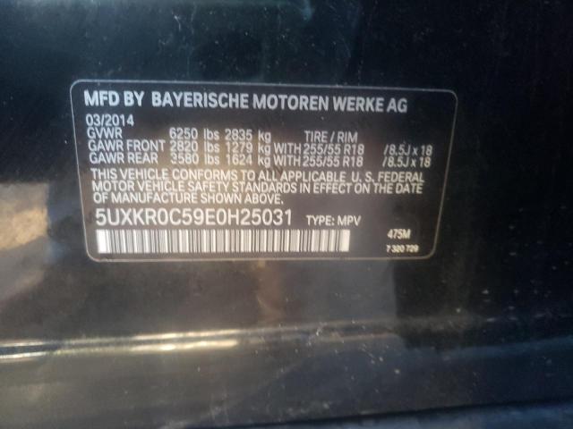 Photo 9 VIN: 5UXKR0C59E0H25031 - BMW X5 XDRIVE3 