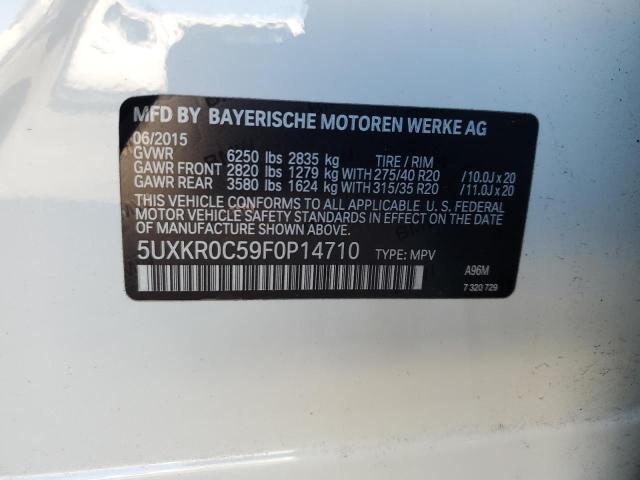 Photo 11 VIN: 5UXKR0C59F0P14710 - BMW X5 XDRIVE3 