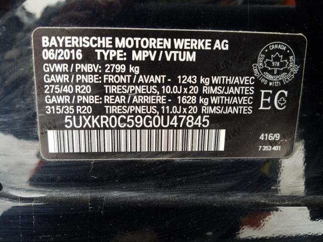 Photo 9 VIN: 5UXKR0C59G0U47845 - BMW X5 XDRIVE3 