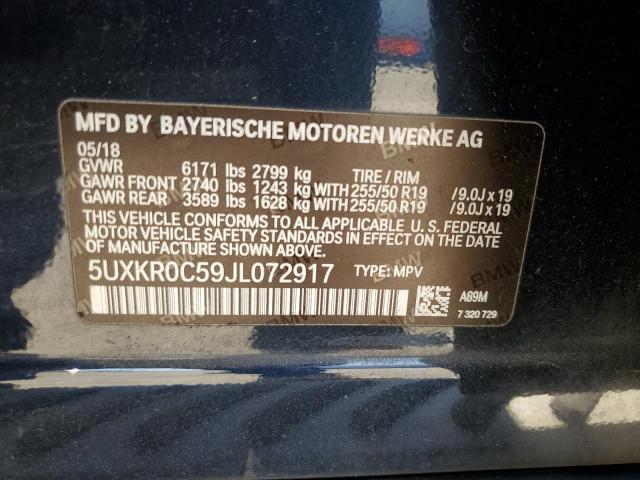 Photo 13 VIN: 5UXKR0C59JL072917 - BMW X5 XDRIVE3 