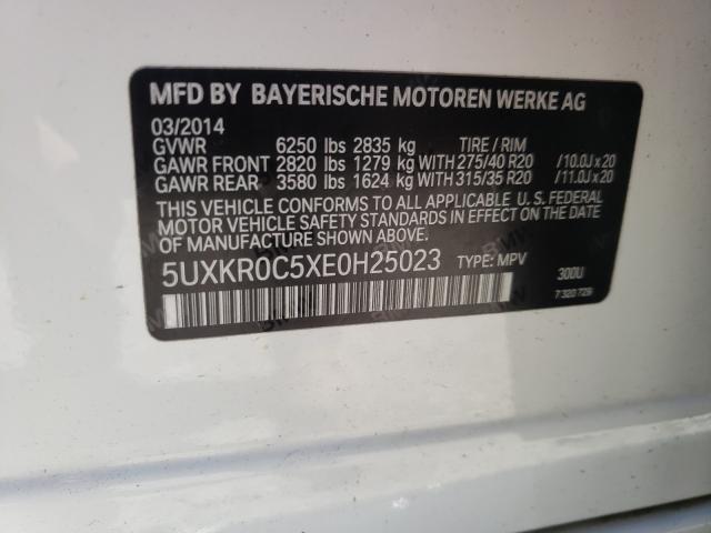 Photo 9 VIN: 5UXKR0C5XE0H25023 - BMW X5 XDRIVE3 