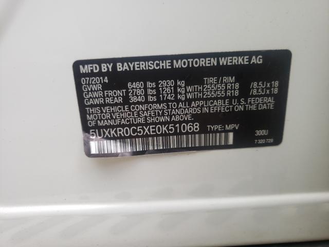 Photo 9 VIN: 5UXKR0C5XE0K51068 - BMW X5 XDRIVE3 