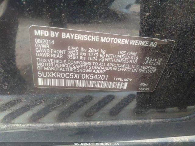 Photo 8 VIN: 5UXKR0C5XF0K54201 - BMW X5 