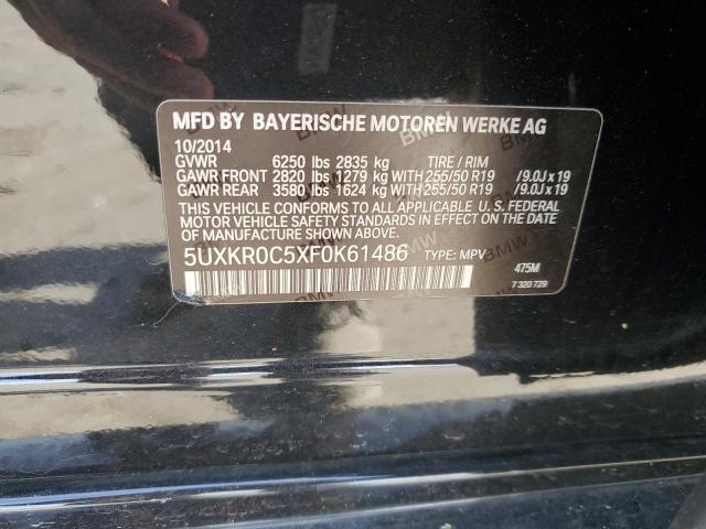 Photo 12 VIN: 5UXKR0C5XF0K61486 - BMW X5 XDRIVE3 