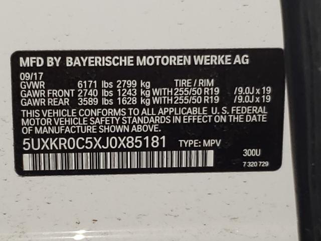 Photo 9 VIN: 5UXKR0C5XJ0X85181 - BMW X5 