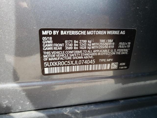 Photo 12 VIN: 5UXKR0C5XJL074045 - BMW X5 XDRIVE3 