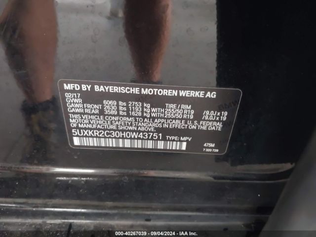 Photo 8 VIN: 5UXKR2C30H0W43751 - BMW X5 