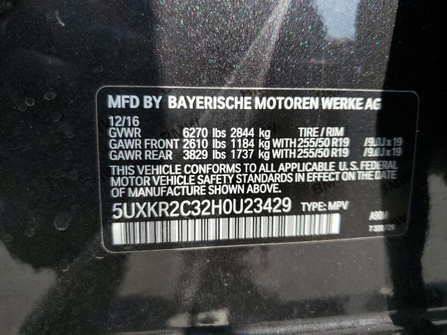 Photo 13 VIN: 5UXKR2C32H0U23429 - BMW X5 SDRIVE3 