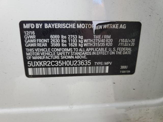 Photo 13 VIN: 5UXKR2C35H0U23635 - BMW X5 SDRIVE3 