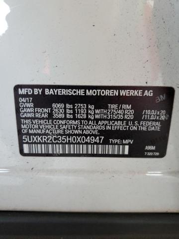 Photo 12 VIN: 5UXKR2C35H0X04947 - BMW X5 SDRIVE3 