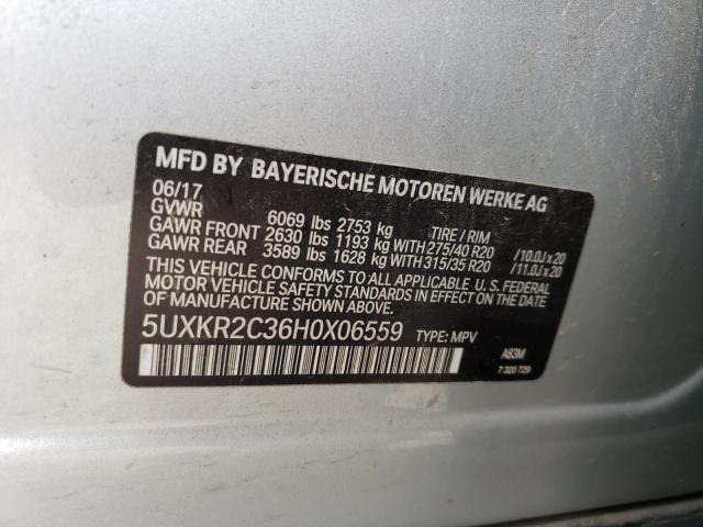 Photo 11 VIN: 5UXKR2C36H0X06559 - BMW X5 