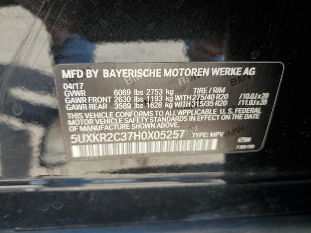 Photo 12 VIN: 5UXKR2C37H0X05257 - BMW X5 SDRIVE3 