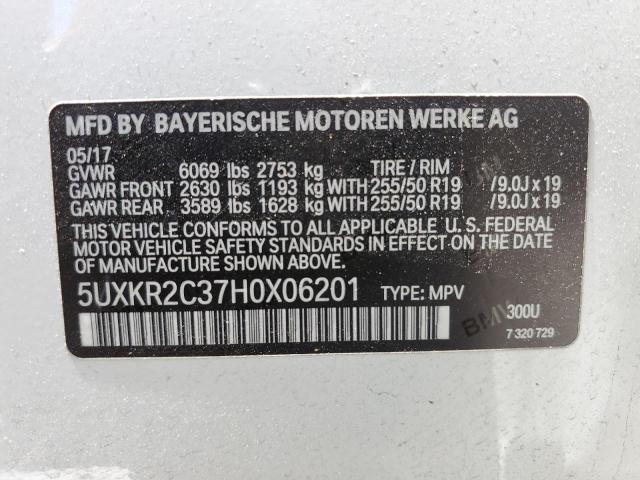 Photo 12 VIN: 5UXKR2C37H0X06201 - BMW X5 