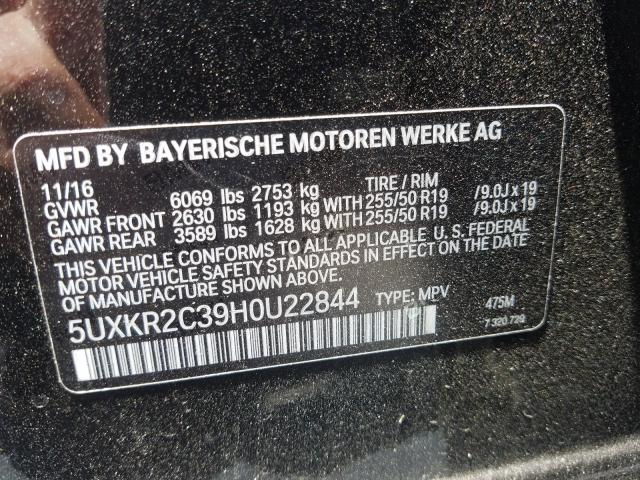 Photo 9 VIN: 5UXKR2C39H0U22844 - BMW X5 SDRIVE3 