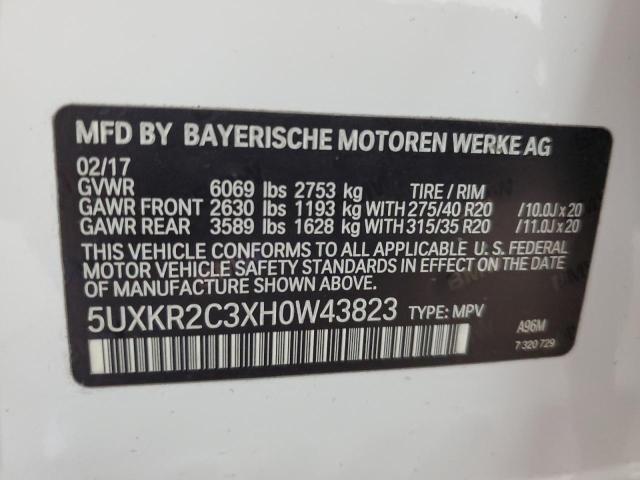 Photo 12 VIN: 5UXKR2C3XH0W43823 - BMW X5 SDRIVE3 