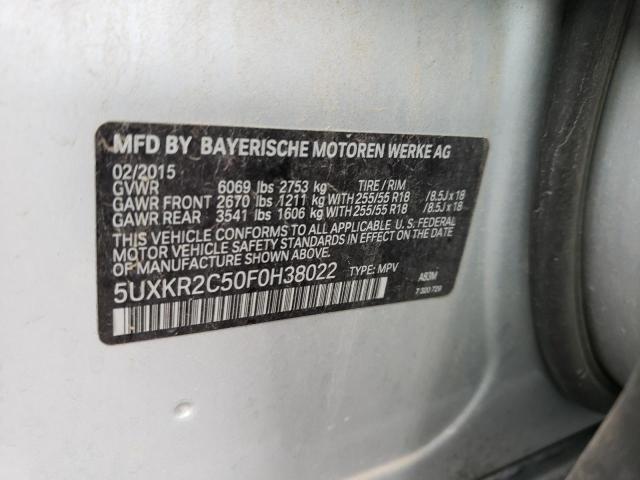 Photo 9 VIN: 5UXKR2C50F0H38022 - BMW X5 SDRIVE3 