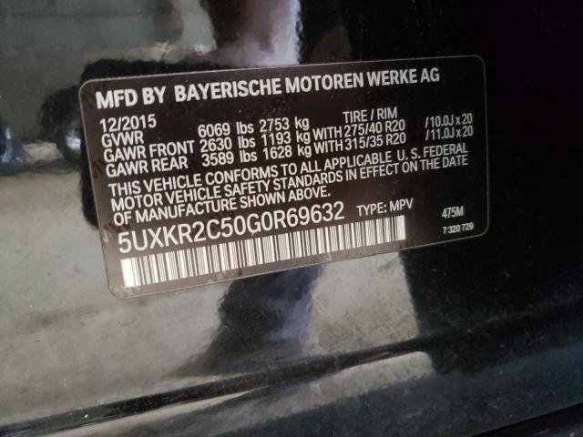 Photo 9 VIN: 5UXKR2C50G0R69632 - BMW X5 SDRIVE3 