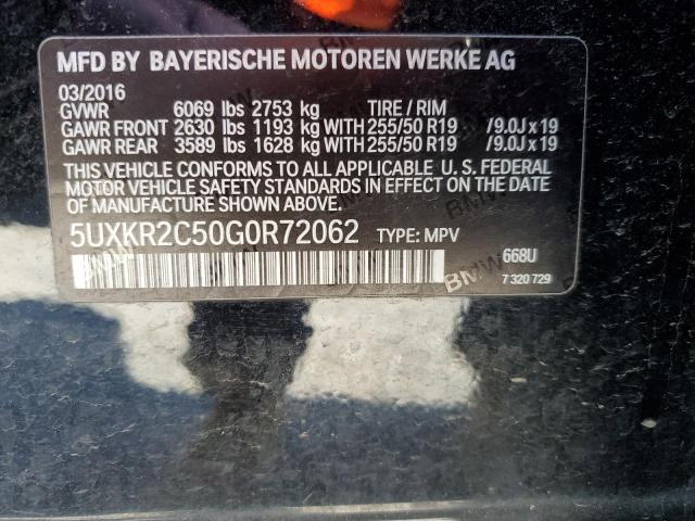 Photo 11 VIN: 5UXKR2C50G0R72062 - BMW X5 SDRIVE3 