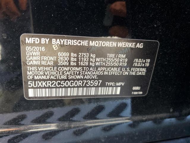 Photo 11 VIN: 5UXKR2C50G0R73597 - BMW X5 SDRIVE3 