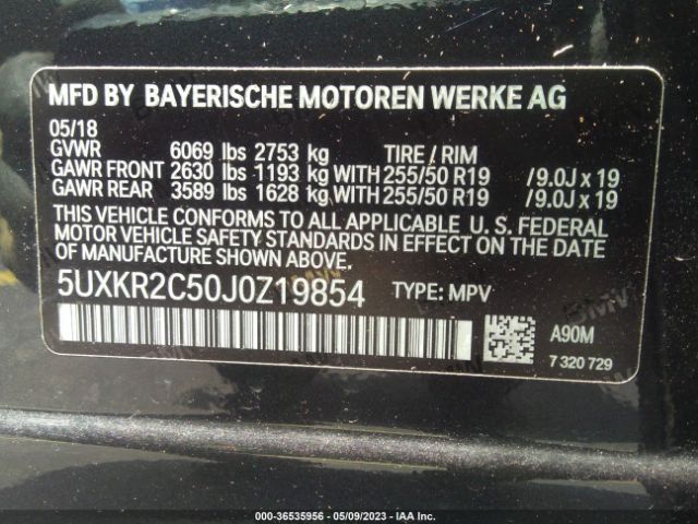 Photo 8 VIN: 5UXKR2C50J0Z19854 - BMW X5 