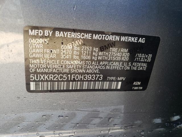 Photo 9 VIN: 5UXKR2C51F0H39373 - BMW X5 