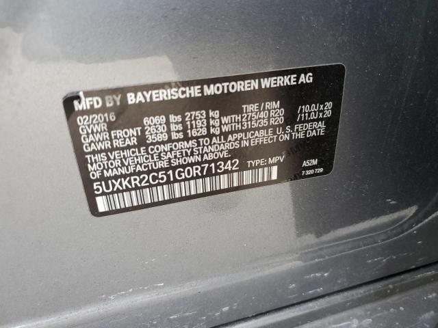 Photo 12 VIN: 5UXKR2C51G0R71342 - BMW X5 SDRIVE3 