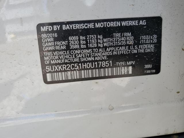 Photo 13 VIN: 5UXKR2C51H0U17851 - BMW X5 